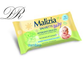 MALIZIA Baby Feuchttücher mit Kamilleextrakt ohne Alkohol 72 Stk.