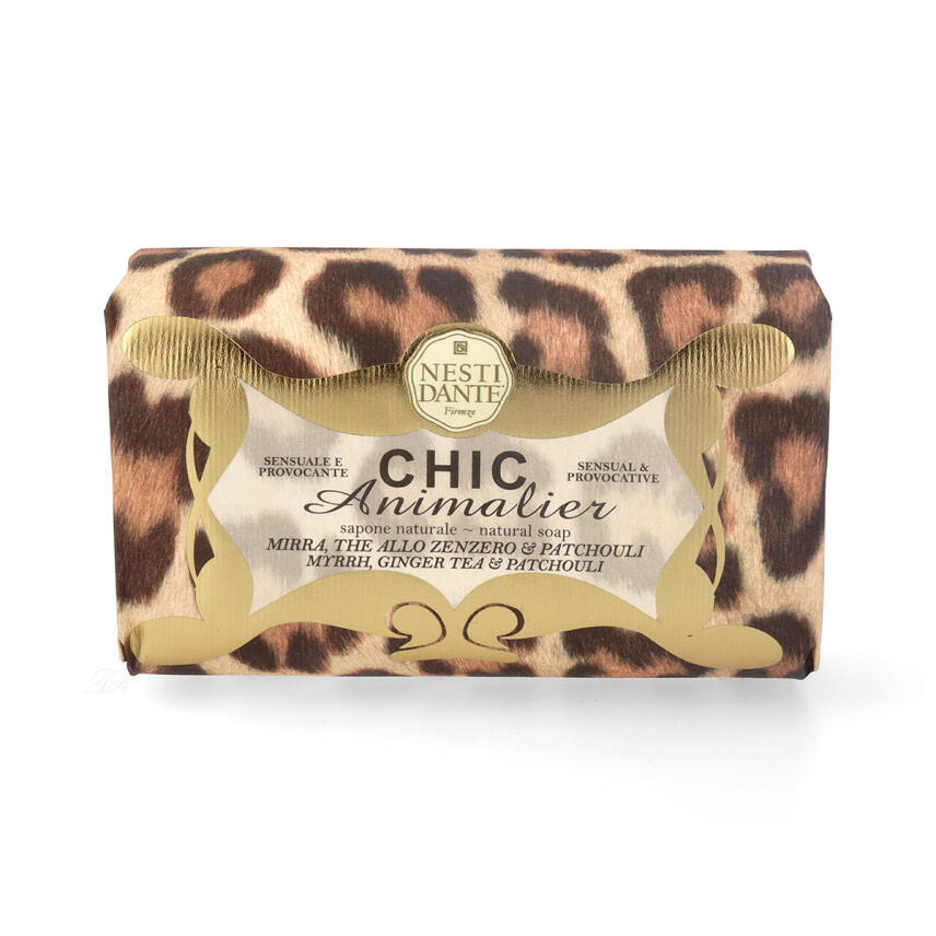 NESTI DANTE Chic Animalier bronze mirra, the allo zenzero &amp; patchouli seife 250g