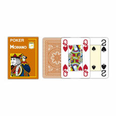 Modiano Spielkarten 486 - Poker Cristallo 4 Index braun