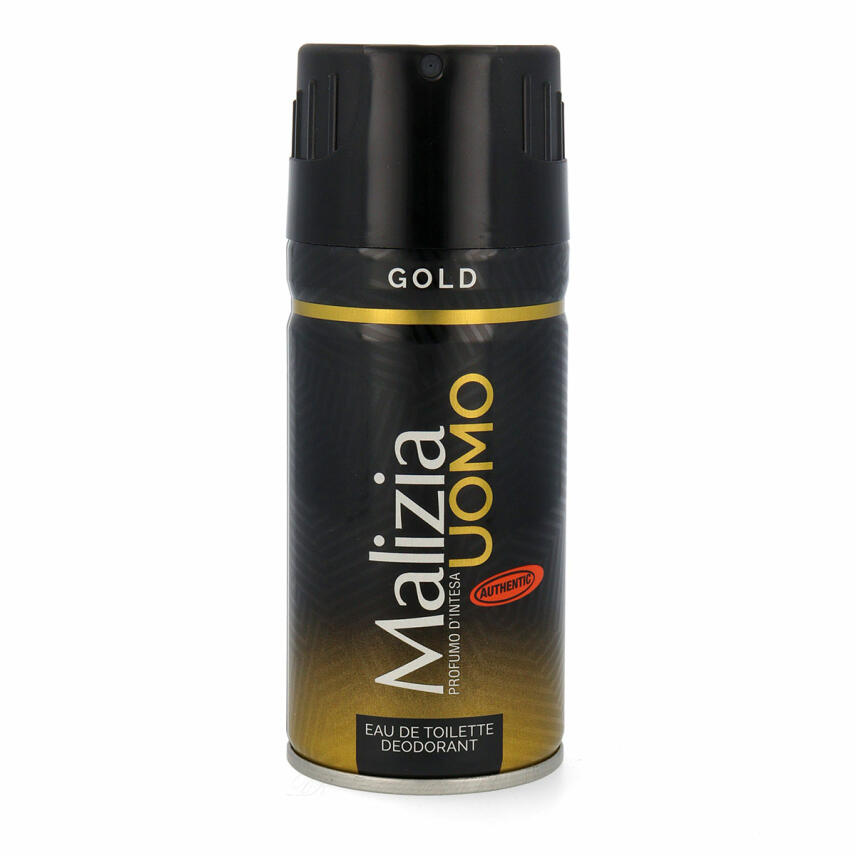 MALIZIA UOMO GOLD deo spray bodyspray 6x 150ml + T-Shirt