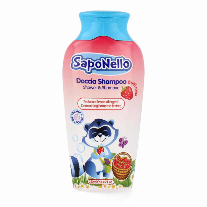 Paglieri SapoNello Shower Gel &amp; Shampoo Kids Red Fruits 250 ml
