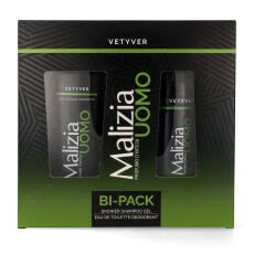 Malizia Uomo Vetyver Deodorant 150 ml &amp; Duschgel 250 ml Bi-Pack