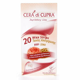 CERA di CUPRA - LINE HAIR REMOVAL - COLD WAX STRIPS BODY - 20pieces