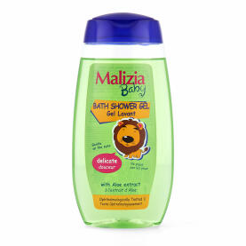 Malizia Baby Badegel & duschgel mit Aloe Vera für Kinderhaut 300 ml