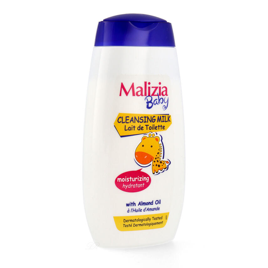 Malizia Baby Reinigungsmilch 300 ml ohne Parabene f&uuml;r empfindliche Babyhaut