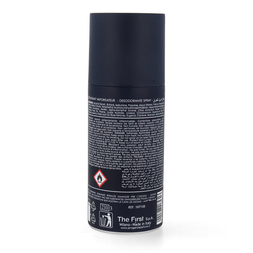 Arrogance Blue Deodorant f&uuml;r Herren 150 ml
