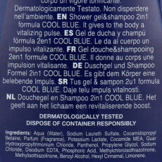 Paglieri Felce Azzurra Uomo Dusch-Shampoo Cool Blue 400 ml