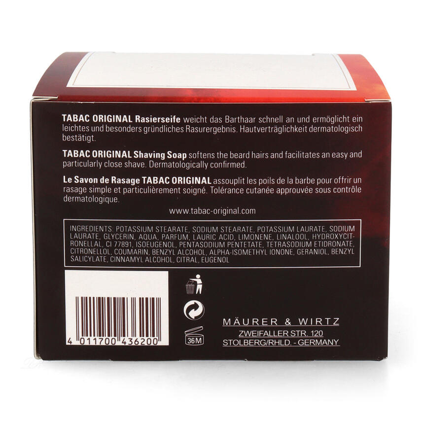 Tabac Original Rasierseife im Tiegel 125 ml