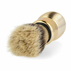 Omega shaving brush pure bristle  11205 golden handle