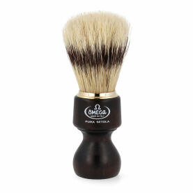 Omega 11126 Pure Bristle Shaving Brush - handle of...
