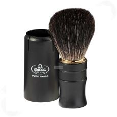 Omega 614 Pure Badger Hair Shaving Brush - travel edition
