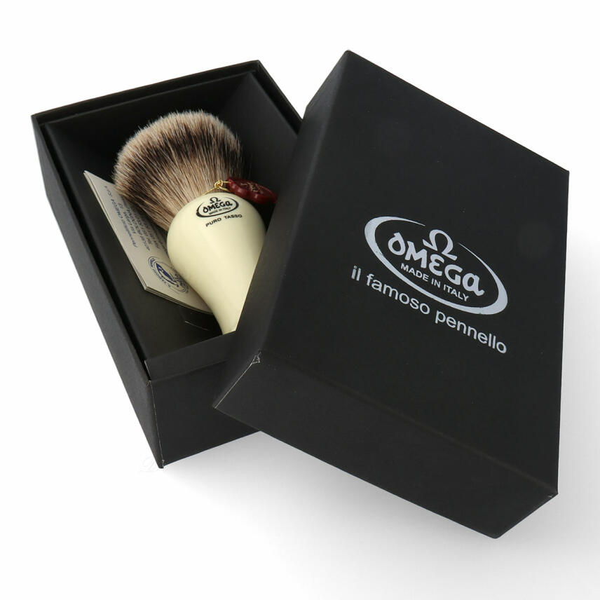 Omega 6619 1st Grade Super Badger Hair Shaving Brush