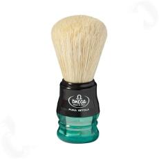 Omega shaving brush pure bristle 10077 green handle
