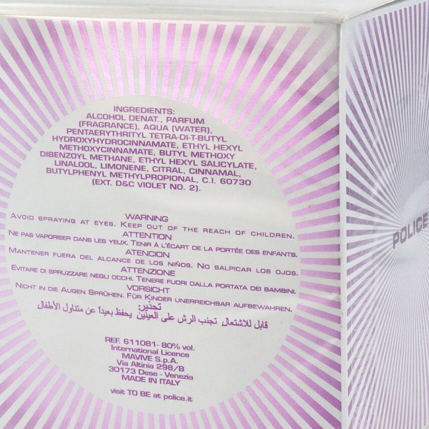 Police To Be Eau de Parfum Spray for woman 75ml