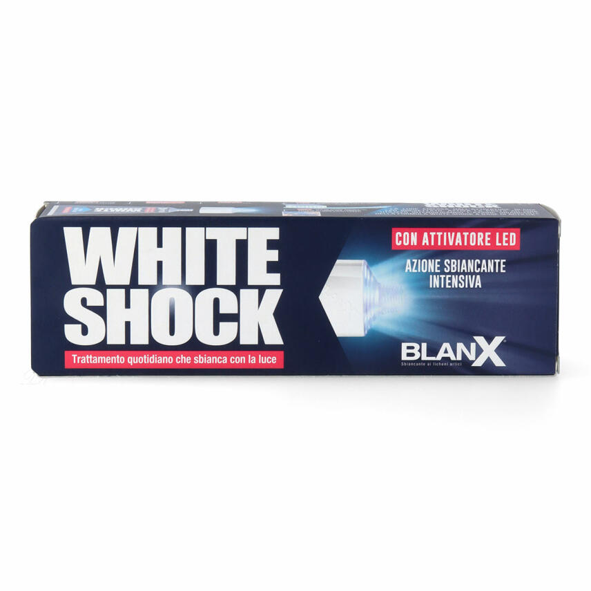 BlanX White Shock Zahncreme + LED-Lichtverst&auml;rker