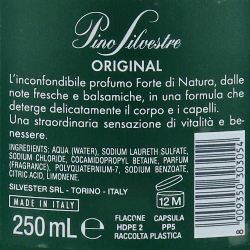 Pino Silvestre Classico Duschgel &amp; Shampoo 2in1 250 ml NEW
